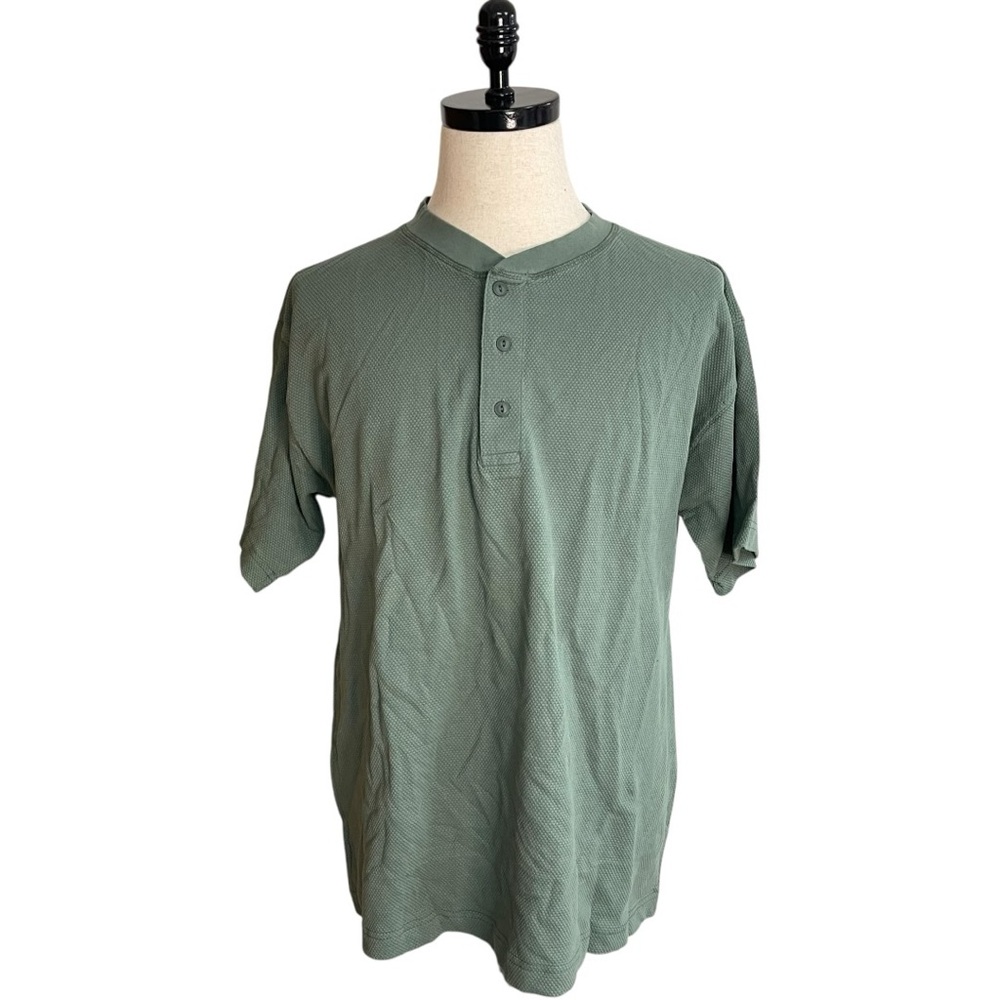 Cabela’s Pigment Dyed Short Sleeve Henley Green